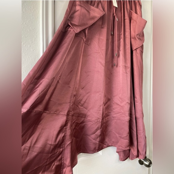 Anthropologie Silky Parachute Skirt Asymmetrical Skirt - Picture 5 of 14